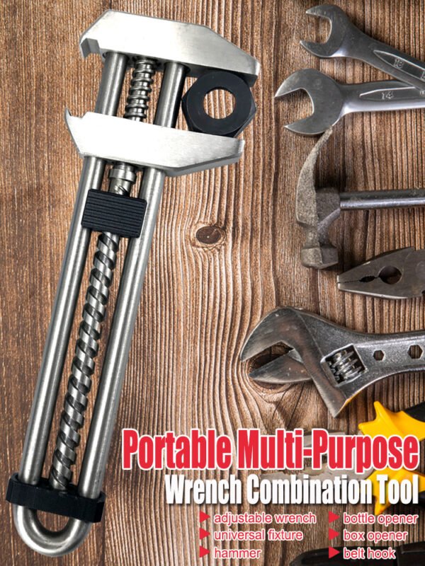 Portable Multi-Purpose Wrench Combination Tool