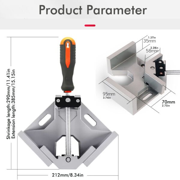 90° Right Angle Clamp Single Handle - Image 8